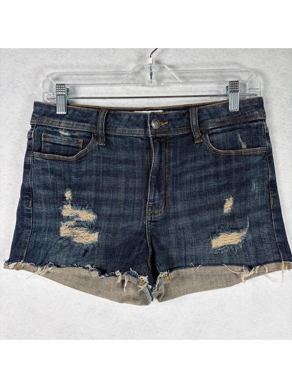 Studio Blue Distressed Denim Shorts Size 28